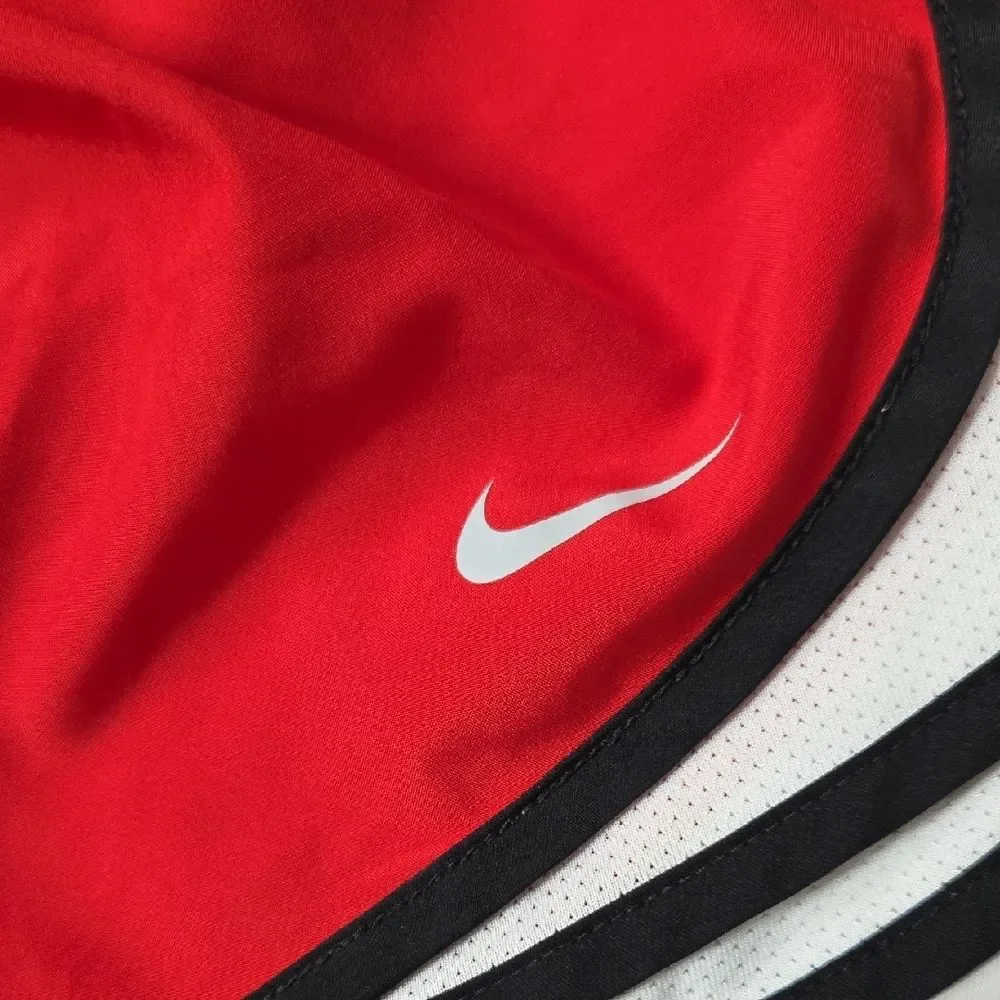 Nike Red and White Athletic Shorts